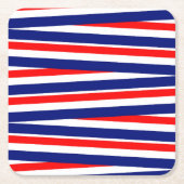 愛国的紙ドリンクコースター スクエアペーパーコースター (正面)