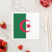 愛国的紙ナプキンとアルジェリア国旗 スタンダードカクテルナプキン (インサイチュ)