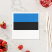 愛国的紙ナプキンとエストニア国旗 スタンダードカクテルナプキン (インサイチュ)