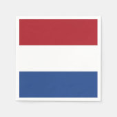 愛国的紙ナプキンとオランダ国旗 スタンダードカクテルナプキン (正面)