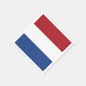 愛国的紙ナプキンとオランダ国旗 スタンダードカクテルナプキン (角)