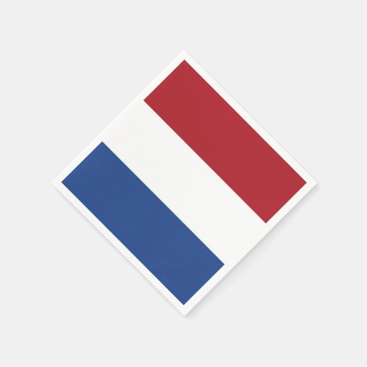 愛国的紙ナプキンとオランダ国旗 スタンダードカクテルナプキン (角)