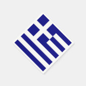 愛国的紙ナプキンとギリシャ国旗 スタンダードカクテルナプキン (角)