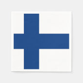 愛国的紙ナプキンスとフィンランド国旗 スタンダードカクテルナプキン (正面)
