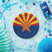 愛国的紙プレートとアリゾナ州旗 ペーパープレート (パーティー)