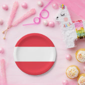 愛国的紙プレートとオーストリア国旗 ペーパープレート (パーティー)