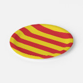 愛国的紙プレートとカタルーニャ国旗 ペーパープレート (アングル)