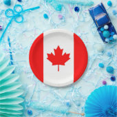 愛国的紙プレートとカナダ国旗 ペーパープレート (パーティー)