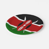 愛国的紙プレートとケニア国旗 ペーパープレート (アングル)