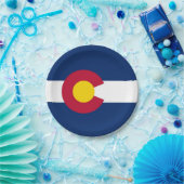 愛国的紙プレートとコロラド州旗 ペーパープレート (パーティー)