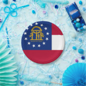 愛国的紙プレートとジョージア州旗 ペーパープレート (パーティー)