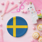 愛国的紙プレートとスウェーデン国旗 ペーパープレート (パーティー)