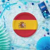 愛国的紙プレートとスペイン国旗 ペーパープレート (パーティー)