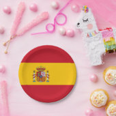 愛国的紙プレートとスペイン国旗 ペーパープレート (パーティー)