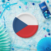 愛国的紙プレートとチェコ国旗 ペーパープレート (パーティー)