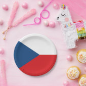 愛国的紙プレートとチェコ国旗 ペーパープレート (パーティー)