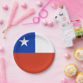 愛国的紙プレートとチリ国旗 ペーパープレート (パーティー)