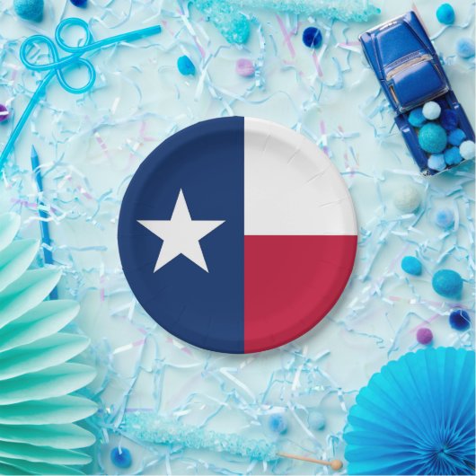 愛国的紙プレートとテキサス州国旗 ペーパープレート (パーティー)