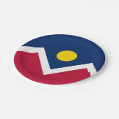 愛国的紙プレートとデンバー国旗 ペーパープレート (アングル)