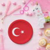 愛国的紙プレートとトルコ国旗 ペーパープレート (パーティー)