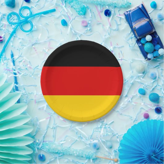 愛国的紙プレートとドイツ国旗 ペーパープレート (パーティー)