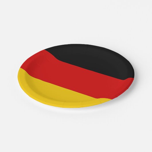 愛国的紙プレートとドイツ国旗 ペーパープレート (アングル)