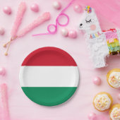 愛国的紙プレートとハンガリー国旗 ペーパープレート (パーティー)