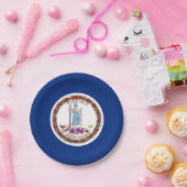 愛国的紙プレートとバージニア州旗 ペーパープレート (パーティー)