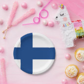 愛国的紙プレートとフィンランド国旗 ペーパープレート (パーティー)