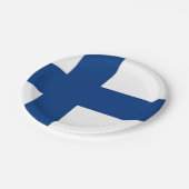 愛国的紙プレートとフィンランド国旗 ペーパープレート (アングル)