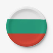 愛国的紙プレートとブルガリア国旗 ペーパープレート (正面)