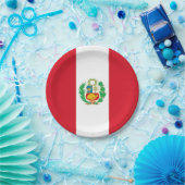 愛国的紙プレートとペルー国旗 ペーパープレート (パーティー)