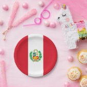 愛国的紙プレートとペルー国旗 ペーパープレート (パーティー)