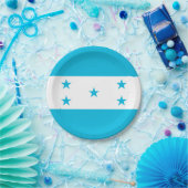 愛国的紙プレートとホンジュラス国旗 ペーパープレート (パーティー)