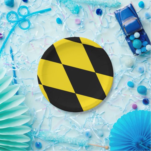 愛国的紙プレートとミュンヘン州旗 ペーパープレート (パーティー)