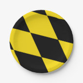 愛国的紙プレートとミュンヘン州旗 ペーパープレート (正面)