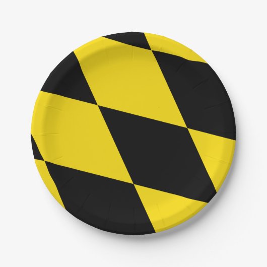 愛国的紙プレートとミュンヘン州旗 ペーパープレート (正面)