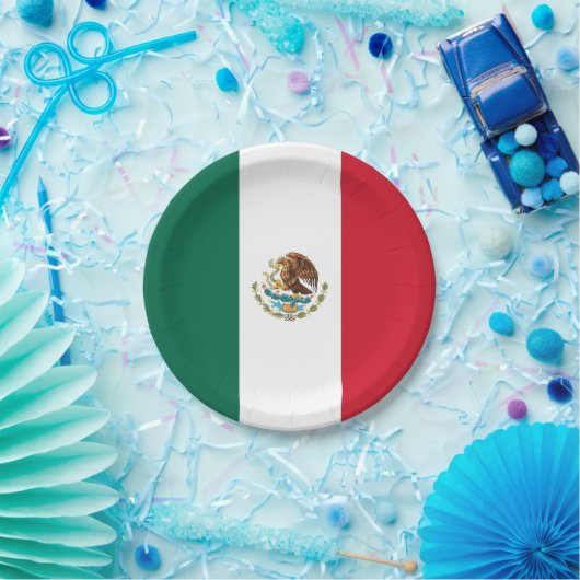 愛国的紙プレートとメキシコ国旗 ペーパープレート (パーティー)