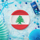 愛国的紙プレートとレバノン国旗 ペーパープレート (パーティー)
