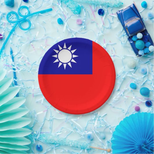 愛国的紙プレートと台湾国旗 ペーパープレート (パーティー)