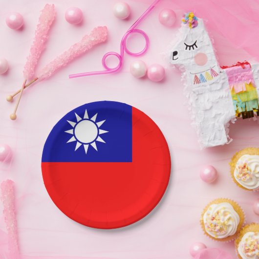 愛国的紙プレートと台湾国旗 ペーパープレート (パーティー)