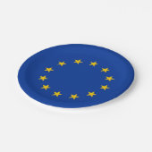 愛国的紙プレートと欧州連合の国旗 ペーパープレート (アングル)
