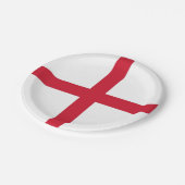 愛国的紙プレートと王国統一された国旗 ペーパープレート (アングル)