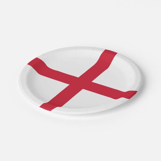 愛国的紙プレートと王国統一された国旗 ペーパープレート (アングル)