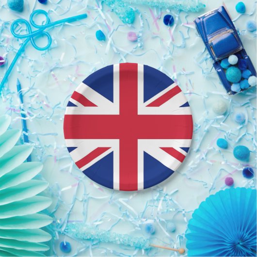 愛国的紙プレートと王国統一された国旗 ペーパープレート (パーティー)