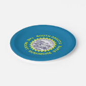 愛国的紙プレートサウスダコタ州旗 ペーパープレート (アングル)