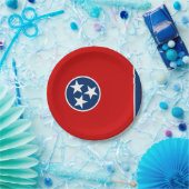 愛国的紙プレートテネシー州旗 ペーパープレート (パーティー)