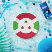 愛国的紙プレートブルンジ国旗 ペーパープレート (パーティー)