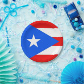 愛国的紙プレートプエルトリコ国旗 ペーパープレート (パーティー)