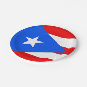 愛国的紙プレートプエルトリコ国旗 ペーパープレート (アングル)